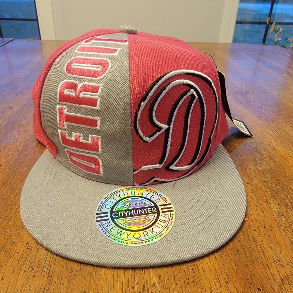 CityHunter Pink Detriot Snap Back Hat